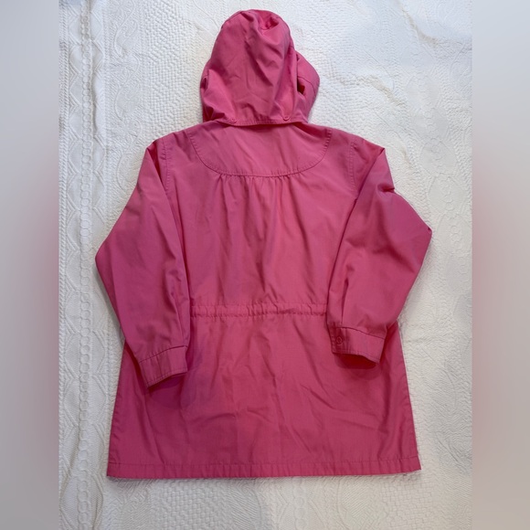 Vintage London Fog Pink Trenchcoat Jacket Women’s Size 14 Made In Taiwan - Picture 2 of 9